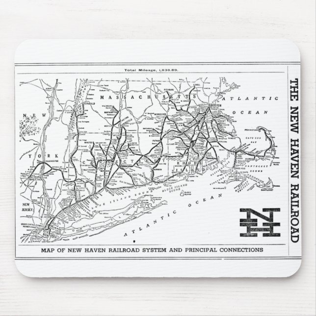 New Haven Railroad Mouse Mat (Front)