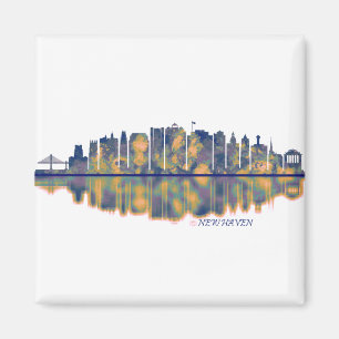 New Haven Skyline Magnet