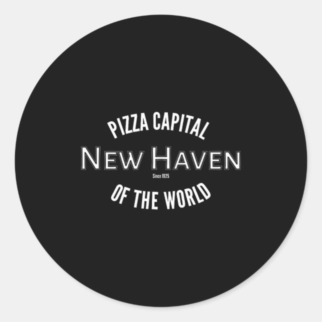 New Haven Zza Catal Of The World Connecticut  Classic Round Sticker (Front)
