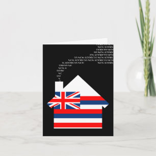 new hawaii address holiday card