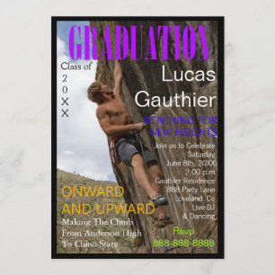 New Heights Graduation Magazine Cover Invite