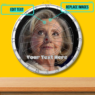 New Hillary Clinton Custom Dartboard