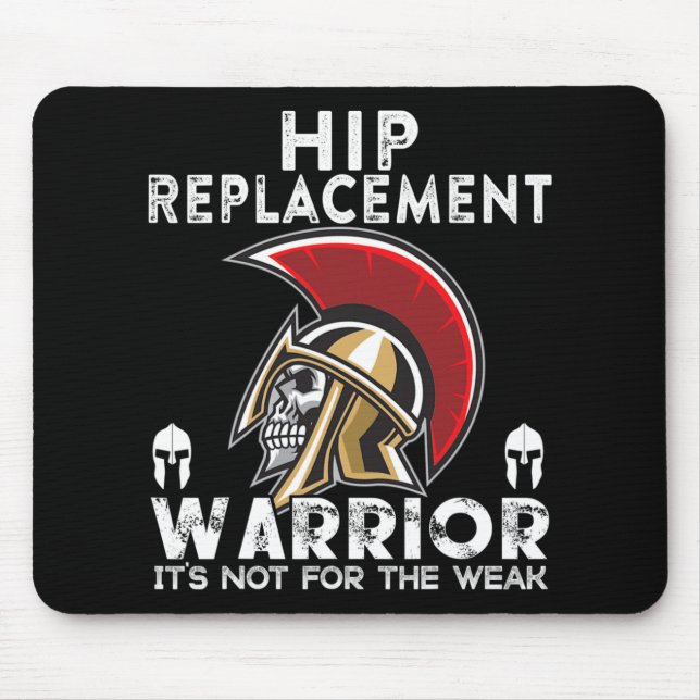 New Hip Replacement Men Women Warrior Awareness Gi Mouse Mat (Front)