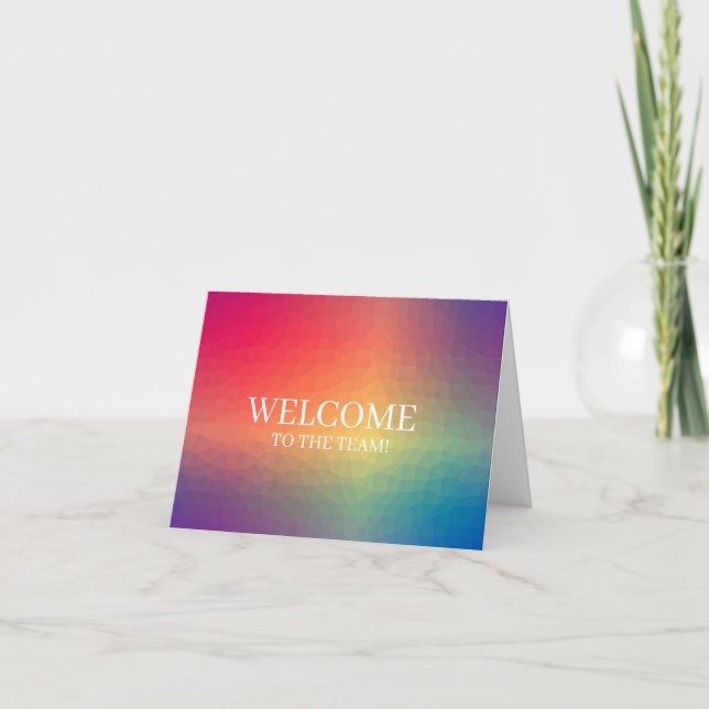 New Hire Series - Rainbow  - Welcome Card (Front)