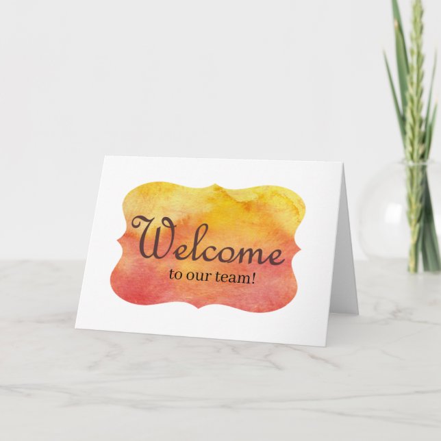 New Hire Series - Sunshine  - Welcome Card (Front)