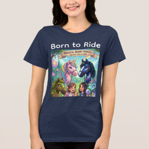 New Hobby Horsing T-Shirt – Perfect Gift for Rider Tri-Blend Shirt