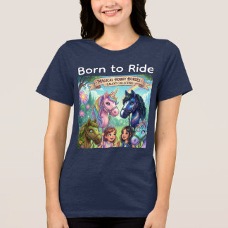 New Hobby Horsing T-Shirt – Perfect Gift for Rider Tri-Blend Shirt