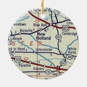 New Holland PA Ceramic Tree Decoration