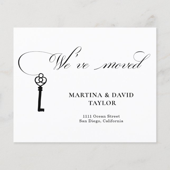 New Home Address Announcement Card (Front)