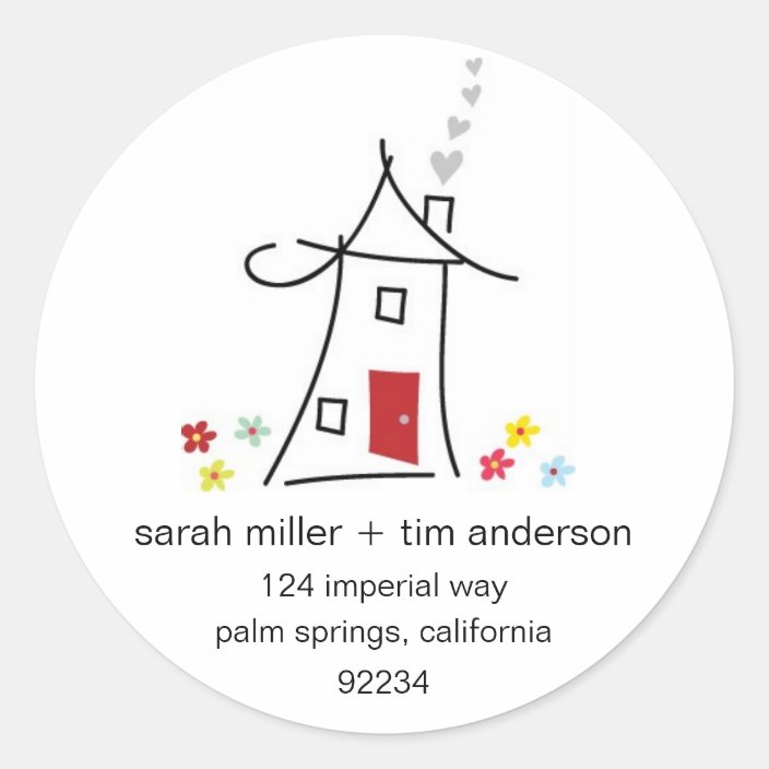 New Home Address Labels Zazzle.co.uk