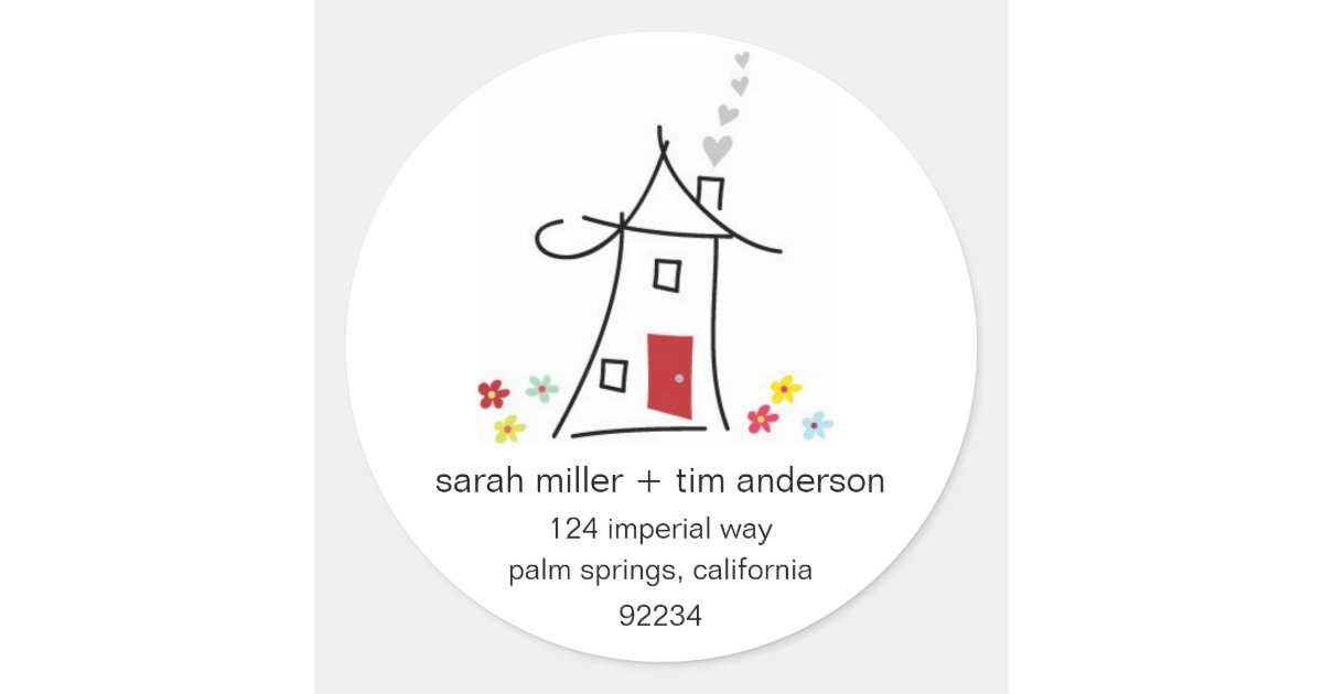 New home address labels uk
