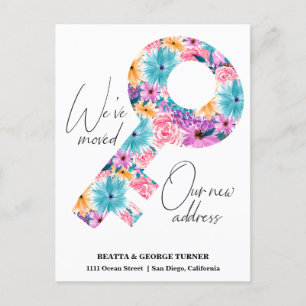 New Home Address, Moving Announcement Postcard