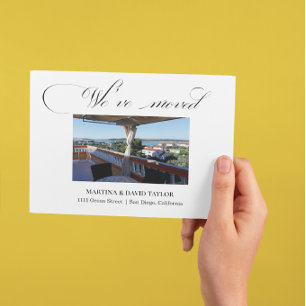 New Home Address Photo Announcement Postcard