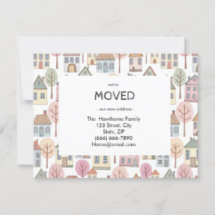 New Home Address We've Moved Announcement Custom   Postcard