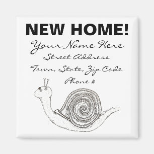 New Home Announcement Magnet