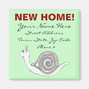 New Home Announcement Magnet