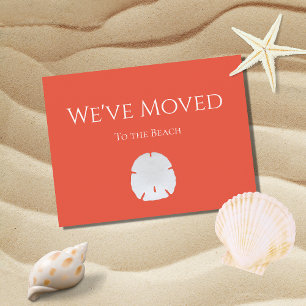 New Home Beach We've Moved Sand Dollar  Announcement