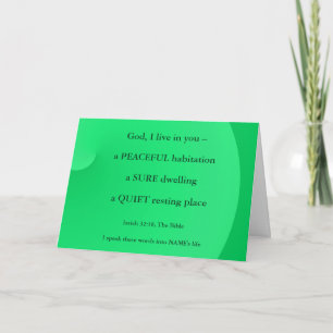 New Home Bible Verse Greetings Card