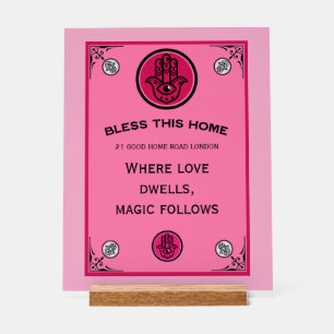 New Home Blessing Acrylic Sign