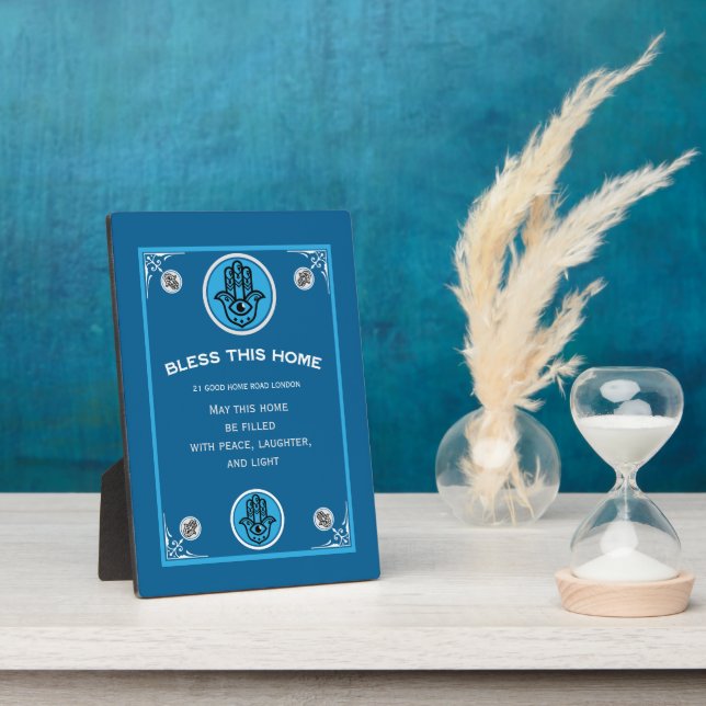 New Home Blessing  Plaque (Side)