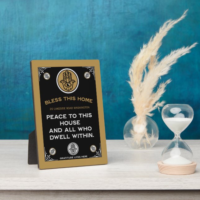 New Home Blessing  Plaque (Side)