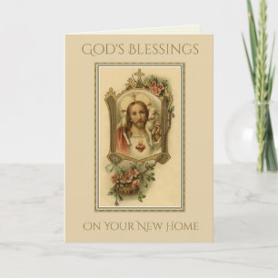 New Home Blessing Sacred Heart of Jesus Announcement