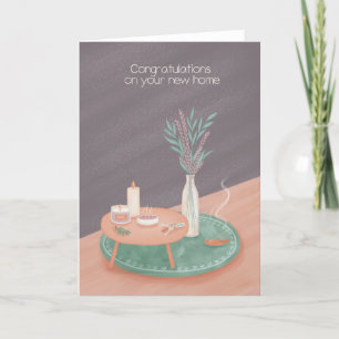 New Home Boho Home Accessories Congratulation Card