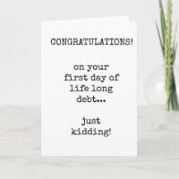 New Home Card, Congratulation, Funny, Mortgage