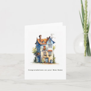 New Home card, congratulation, new home card