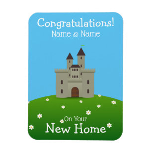 New Home Card Magnet