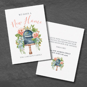 New Home Change Of Address Card