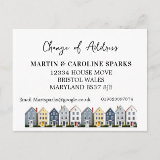 New home Change of Address new home we've moved Announcement Postcard