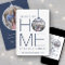 New Home Christmas Ornament 2 Photo Navy & White