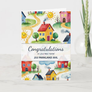 New Home Closing from Realtor Cute Pattern Card