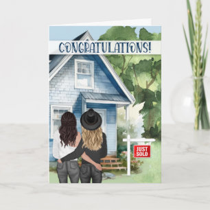 New Home Congratulations Lesbian Couple Card