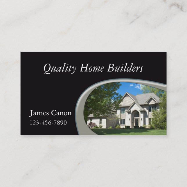 New Home Construction Business Card (Front)