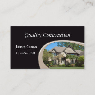 New Home Construction Business Card