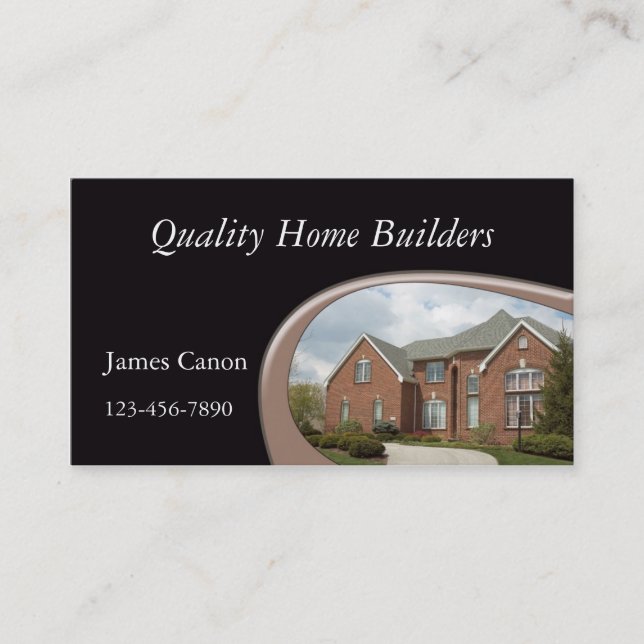 New Home Construction Business Card (Front)