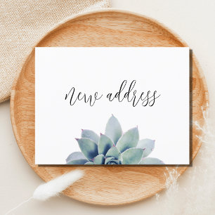 New Home Elegant Botanical We've Moved    Announce Announcement Postcard