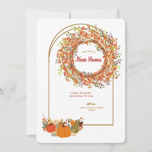 New Home Fall Invitation