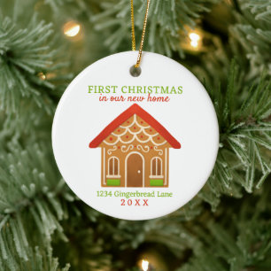 New Home First Christmas Ceramic Tree Decoration