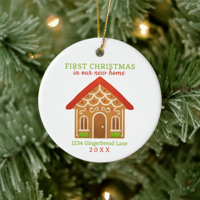 New Home First Christmas Ceramic Tree Decoration (Tree)
