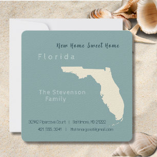 New Home Florida Moving Announcement Postcard 