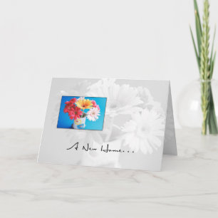 New Home Flowers Card