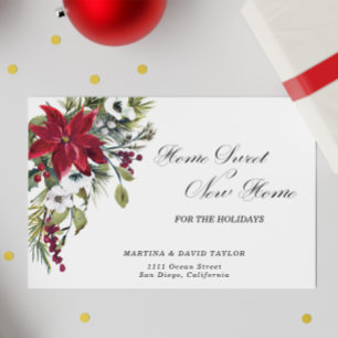 New Home For the Holidays Christmas Announcement Postcard