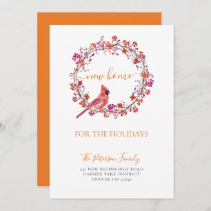 New home for the holidays Christmas moving Announc Announcement