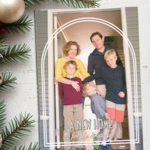 New Home For The Holidays Christmas Moving  Holiday Card