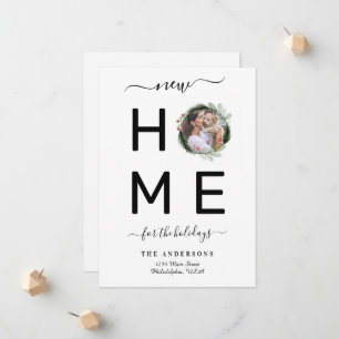 New HOME for the Holidays Christmas Wreath Moving Announcement