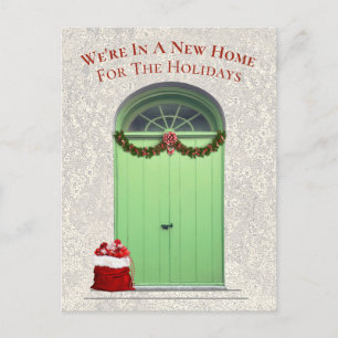 New Home For the Holidays Green Door Template