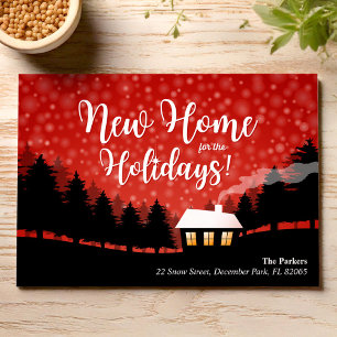 New Home for the Holidays house in the forest Invi Invitation